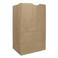 Grocery Bags | Ross & Wallace Paper Products 130321500PK/BL 8.13 in. x 5.88 in. x 12.5 in. #20 Squat Size Extra-Heavy-Duty Grocery Paper Bags - Kraft (500/Bundle) image number 0