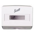 Towel Dispensers | Scott 09214 Scottfold 10.75 in. x 4.75 in. x 9 in. Folded Towel Dispenser - White (1/Carton) image number 1