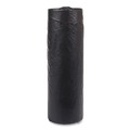 High-Density Trash Bags | Inteplast Group S334016K 33 gal. 16 microns 33 in. x 40 in. High-Density Interleaved Commercial Can Liners - Black (25 Bags/Roll, 10 Rolls/Carton) image number 2