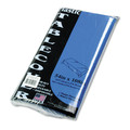 Table Covers & Skirts | Tablemate 549BL Heavyweight Plastic 54 in. x 108 in. Table Set Rectangular Table Cover - Blue (6/Pack) image number 2