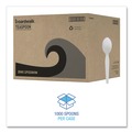Disposable Spoons | Boardwalk BWKSPOONHW Heavyweight Polystyrene Teaspoon Cutlery - White (1000/Carton) image number 3