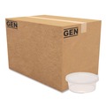 Food Containers & Lids | GEN TD40008E 8 oz. Plastic Deli Containers with Lid - Clear (240/Carton) image number 1