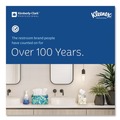 Perforated Roll & Hand Towels | Kleenex 02046 Convenience 9.2 in. x 9.4 in. Multi-Fold Paper Towels - White (150/Pack, 8 Packs/Carton) image number 4