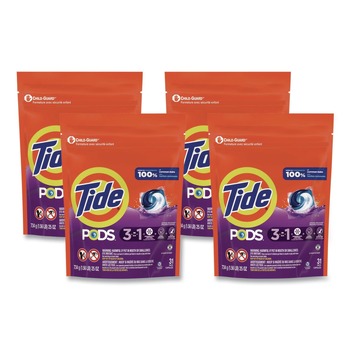 PRODUCTS | Tide 80760777 HE Compatible Laundry Detergent Pods - Spring Meadow (31/Pack, 4 Packs/Carton)