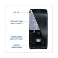 Soap Dispensers | Boardwalk SHF900SBBW 5.25 in. x 4 in. x 12 in. 900 ml Rely Hybrid Foam Soap Dispenser - Black Pearl image number 3