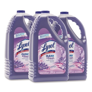 LYSOL Brand 36241-88786 144 oz. Bottle Clean and Fresh Multi-Surface Disinfectant Cleaner - Lavender and Orchid Essence (4/Carton)