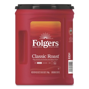  | Folgers 30419EA Classic Roast Ground Coffee Classic Roast 40.3 oz Canister