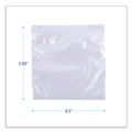 Resealable Bags | Boardwalk BWKSANDWICHBAG 1.15 mil 6.5 in. x 5.8 in. Reclosable Food Storage Sandwich Bags - Clear (500/Box) image number 6