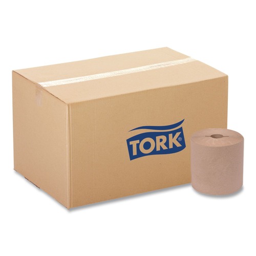 Perforated Roll & Hand Towels | Tork 7171020 7.5 in. x 1000 ft. 1-Ply Universal Notched Hand Towel Roll - Natural (6 Rolls/Carton) image number 0