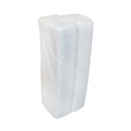 Food Containers & Lids | Pactiv Corp. 0TF110S00000 10.75 in. x 5.7 in. x 0.65 in. No. 10S Foam Supermarket Tray - White (500/Carton) image number 3