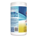 Cleaning Cloths & Wipes | Clorox 01628 7 in. x 7.75 in. 1-Ply Bleach Free Disinfecting Cleaning Wipes - Crisp Lemon White (6/Carton) image number 2