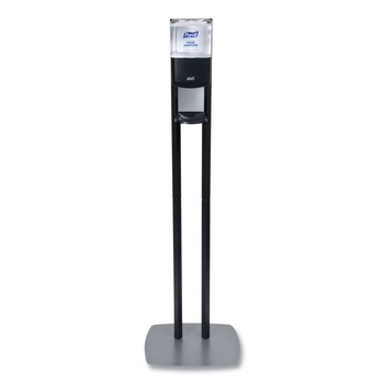 PURELL 7218-DS 1200 ml 13.5 in. x 5 in. x 28.5 in. ES8 Hand Sanitizer Floor Stand with Dispenser - Graphite/Silver