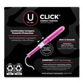 Feminine Care Products | Kimberly-Clark 53445 U by Kotex Regular Click Compact Tampons (8 Packs/Carton) image number 1