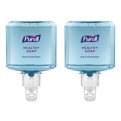 Soap Refills | PURELL 5079-02 Healthy Soap 1200 mL 0.5% BAK Antimicrobial Foam Refill for ES4 Dispensers (2/Carton) image number 0