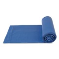 High-Density Trash Bags | Inteplast Group BRS304314BL 33 Gallon 14 mic 30 in. x 43 in. Interleaved Roll High-Density Commercial Can Liners - Blue (250/Carton) image number 2