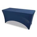 Table Covers & Skirts | Iceberg 16526 iGear 30 in. x 72 in. Polyester/Spandex Fabric Table Cover - Blue image number 1