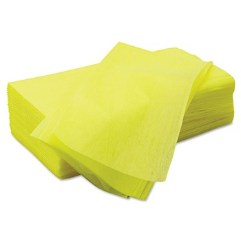 Chix 8673 24 in. x 24 in. 1-Ply Masslinn Dust Cloths - Yellow (150/Carton)
