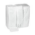 Food Containers & Lids | Pactiv Corp. 0TF108S00000 10 in. x 8 in. x 0.65 in. #8S Foam Supermarket Tray - White (500/Carton) image number 0