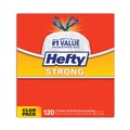 Drawstring & Kitchen Bags | Hefty E8-4562 13 Gallon 23.75 in. x 27 in. Strong Tall Kitchen Drawstring Bags - White (360/Carton) image number 3