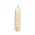 Cups | Karat C-KRC508 8 oz Ripple Hot Cups - Kraft/White (500/Carton) image number 1