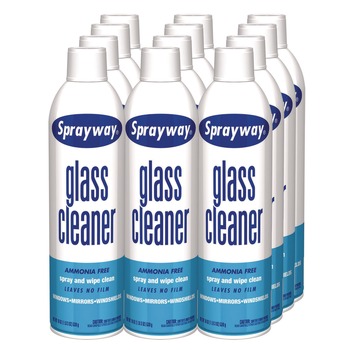  | Sprayway 1000000075 19 oz. Aerosol Spray Glass Cleaner (12/Carton)