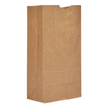 Ross & Wallace Paper Products 130320500PK/BL 8.25 in. x 5.25 in. x 16.13 in. #20 Size Extra-Heavy-Duty Grocery Paper Bags - Kraft (500/Bundle)