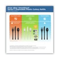 Disposable Spoons | Dixie DUSSCT7 SmartStock Teaspoons Tri-Tower Dispensing System Cutlery - Natural (960/Carton) image number 7