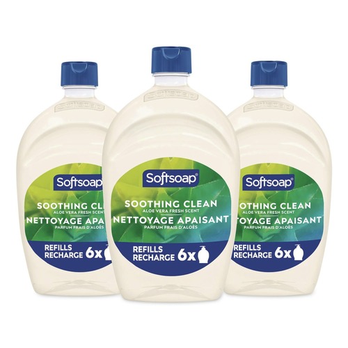 Soap Refills | Softsoap 61046117 50 oz Moisturizing Hand Soap Refill with Aloe - Fresh Scent (3/Carton) image number 0