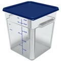 Food Storage Containers & Lids | Carlisle 1195507 11.13 in. x 11.13 in. x 12.58 in. 18 qt. Squares Polycarbonate Food Storage Container - Clear image number 2