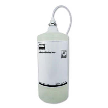 Rubbermaid Commercial 2018581 1600 mL One Shot Antibacterial Enriched Lotion Soap Refill - Unscented (4/Carton)