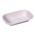 Food Trays & Liners | Chinet 10408 4 in. x 6 in. 1 Compartment Paper Savaday Molded Fiber Food Tray - Beige (1000/Carton) image number 2