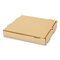 Pizza Boxes | Karat FP-PBF12K 12 in. x 12 in. x 2 in. Corrugated Pizza Box - Kraft (50/Carton) image number 2