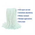 Mop Heads | Boardwalk BWK2020RCT #20 Cut-End Rayon Wet Mop Head - White (12/Carton) image number 8