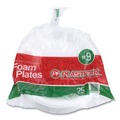 Plates | Plastifar 12003 9 in. Plate Foam Dinnerware - White (500/Carton) image number 3
