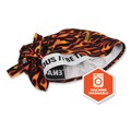 Head & Face Protection | Ergodyne 12485 Chill-Its 6615 One Size Fits Most High-Performance Bandana Doo Rag with Terry Cloth Sweatband - Flames image number 5