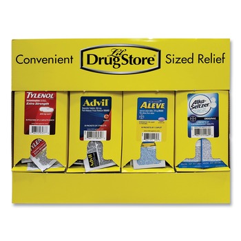 MEDICINES | Lil' Drugstore 71622 Plastic Case Single-Dose Medicine Dispenser - Yellow