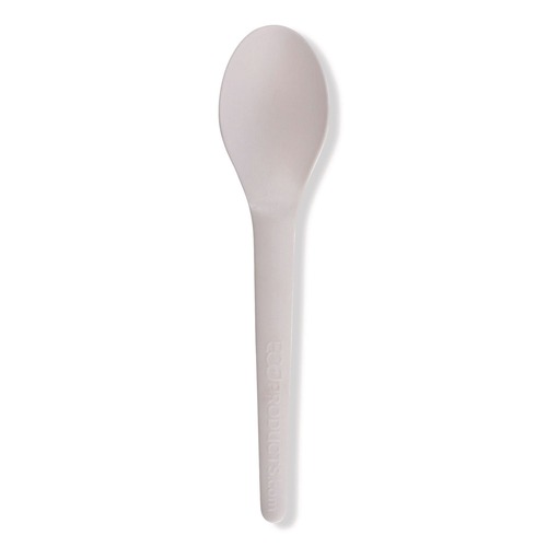 Disposable Spoons | Eco-Products EP-S013 Plantware 6 in. Renewable and Compostable Spoon (1000/Carton) image number 0