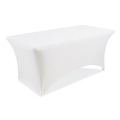 Table Covers & Skirts | Iceberg 16523 iGear 30 in. x 72 in. Polyester Fabric Table Cover - White image number 1