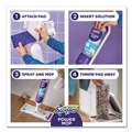 Mops | Swiffer 80714901 15.4 in. x 5.3 in. White/Purple Cloth Head PowerMop Starter Kit and 26 in. Silver Aluminum Handle image number 8