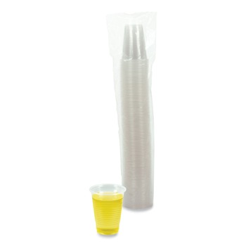 Boardwalk BWKTRANSCUP7PK 7 oz. Polypropylene Cold Cups - Translucent (100 /Pack)
