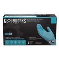 Food Service Disposable & Single Use Gloves | Ammex INPF42100 5 mil Industrial Powder-Free Nitrile Gloves - Small, Blue (1000/Carton) image number 1