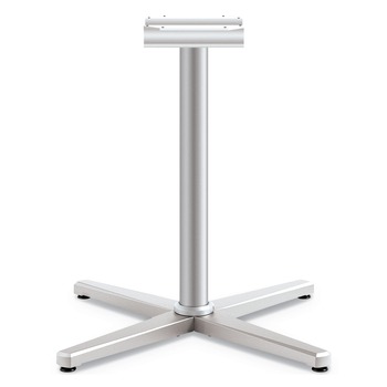 TABLE BASES LEGS | HON HCT29LX.PR8 32 in. x 32 in. x 28 in. Arrange X-Leg Base for 42 in. to 48 in. Tops - Silver