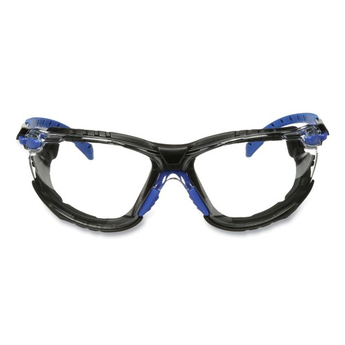 Eye Protection | 3M S1101SGAF-KT Solus 1000 Series Safety Glasses - Black/Blue Plastic Frame, Clear Polycarbonate Lens image number 0
