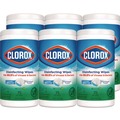 Cleaning Cloths & Wipes | Clorox 01656 7 in. x 8 in. 1-Ply Disinfecting Wipes - Fresh Scent, White (450/Carton) image number 0
