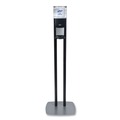 Hand Sanitizer Dispensers | PURELL 7218-DS 1200 ml 13.5 in. x 5 in. x 28.5 in. ES8 Hand Sanitizer Floor Stand with Dispenser - Graphite/Silver image number 0