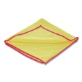 Cleaning Cloths & Wipes | Unger MF40Y 16 in. x 15 in. SmartColor Heavy-Duty MicroWipes - Yellow/Red (10/Pack) image number 2