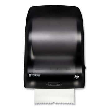 JANITORIAL | San Jamar T7400TBK 15.25 in. x 13 in. x 10.25 in. Simplicity Mechanical Roll Towel Dispenser - Black