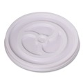 Cup Lids | WinCup 222076 Vented Plastic Lids for 6 oz Hot Cups and Bowls - White (1000/Carton) image number 0