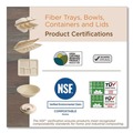 Cup Lids | World Centric CUL-FB-12-LF Paper Fiber Lids for Cups Fits 10 oz. to 20 oz. Hot Cups - Natural (1000/Carton) image number 1