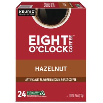 Eight O'Clock 5000359069 Coffee K-Cups - Hazelnut (24/Box)